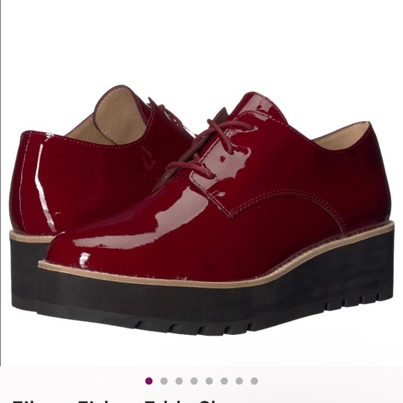 Eileen Fisher Patent Leather Platform Oxford Size 10 New - Picture 1 of 10